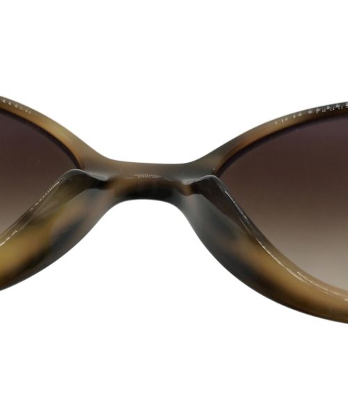 CHANEL（シャネル）CHANEL (シャネル) フェイクパールサングラス ブラウン サイズ:53□19−140の古着・服飾アイテム