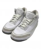 NIKEナイキ）の古着「AIR JORDAN 3 RETRO」｜ホワイト