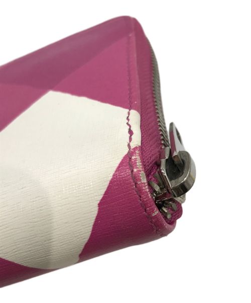 BALENCIAGA（バレンシアガ）BALENCIAGA (バレンシアガ) ラウンドファスナーウォレット ショッキングピンクの古着・服飾アイテム