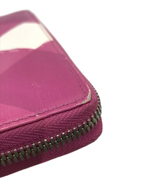 BALENCIAGA（バレンシアガ）BALENCIAGA (バレンシアガ) ラウンドファスナーウォレット ショッキングピンクの古着・服飾アイテム