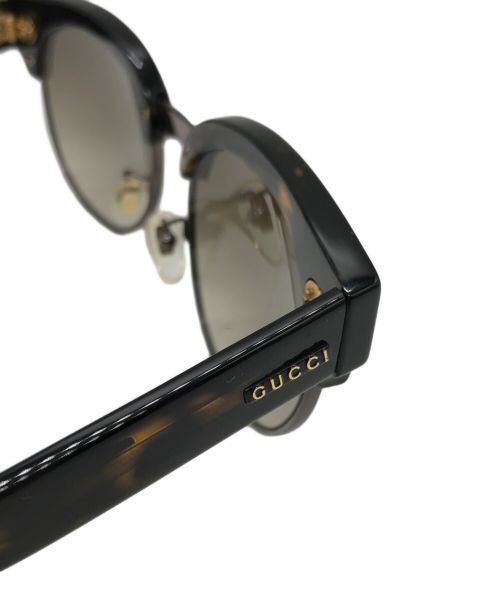 GUCCI（グッチ）GUCCI (グッチ) サングラス ブラウン サイズ:54□18の古着・服飾アイテム