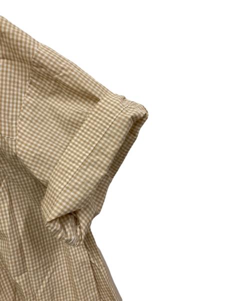 休日と詩（キュウジツトウタ）休日と詩 (キュウジツトウタ) さくらブラウス ベージュ×ホワイト サイズ:表記なしの古着・服飾アイテム