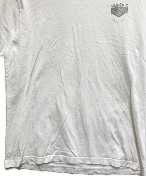 KIMHKIM（キムヘキム）KIMHKIM (キムヘキム) プリントTシャツ ホワイト サイズ:Sの古着・服飾アイテム