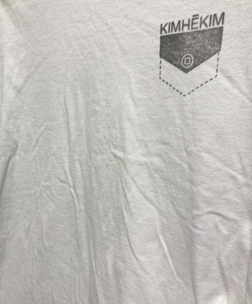 KIMHKIM（キムヘキム）KIMHKIM (キムヘキム) プリントTシャツ ホワイト サイズ:Sの古着・服飾アイテム