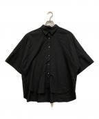 GALLARDA GALANTEガリャルダガランテ）の古着「ハーフスリーブシャツ」｜ブラック