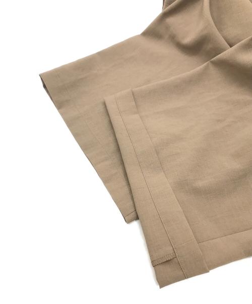 FRAMeWORK（フレームワーク）FRAMeWORK (フレームワーク) 撥水強撚ポリエステルラップワイドパンツ ブラウン サイズ:36の古着・服飾アイテム