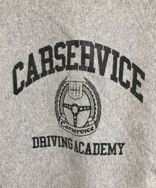 Car Service（カーサービス）Car Service (カーサービス) プリントスウェット グレー サイズ:2の古着・服飾アイテム