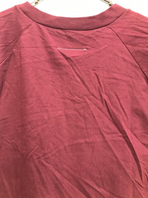 MM6 Maison Margiela（エムエムシックスメゾンマルジェラ）MM6 Maison Margiela (エムエムシックスメゾンマルジェラ) プリーツカットソー ボルドー サイズ:Sの古着・服飾アイテム