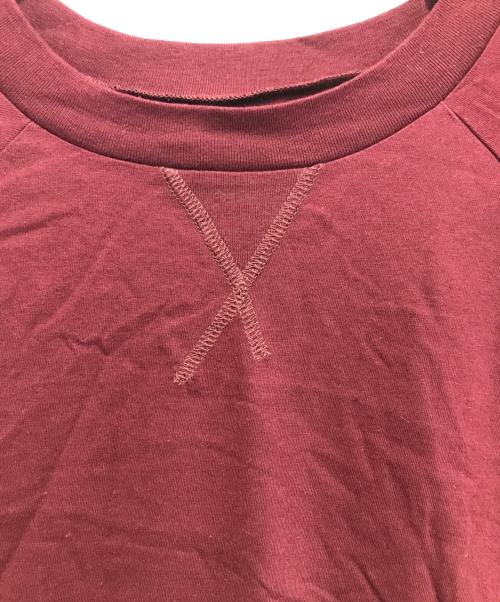 MM6 Maison Margiela（エムエムシックスメゾンマルジェラ）MM6 Maison Margiela (エムエムシックスメゾンマルジェラ) プリーツカットソー ボルドー サイズ:Sの古着・服飾アイテム