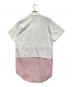 MM6 Maison Margiela (エムエムシックスメゾンマルジェラ) シャツワンピース ホワイト×ピンク サイズ:40：4000円