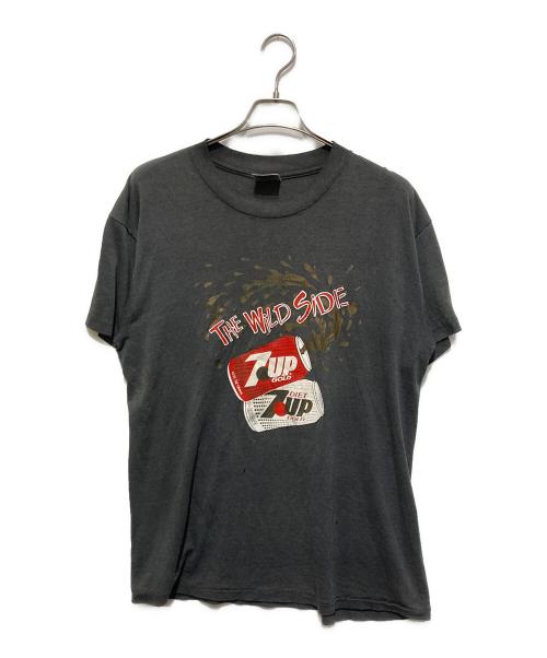 ONETIA（オネティア）ONETIA (オネティア) ヴィンテージシングルステッチ7 UPプリントTシャツ グレー サイズ:Lの古着・服飾アイテム