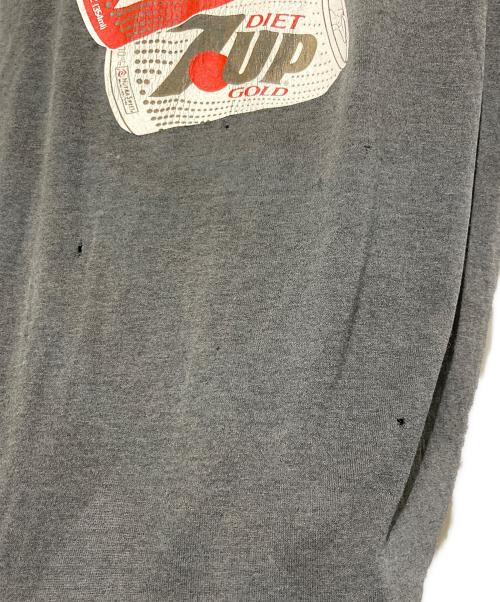 ONETIA（オネティア）ONETIA (オネティア) ヴィンテージシングルステッチ7 UPプリントTシャツ グレー サイズ:Lの古着・服飾アイテム