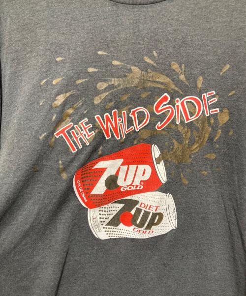 ONETIA（オネティア）ONETIA (オネティア) ヴィンテージシングルステッチ7 UPプリントTシャツ グレー サイズ:Lの古着・服飾アイテム