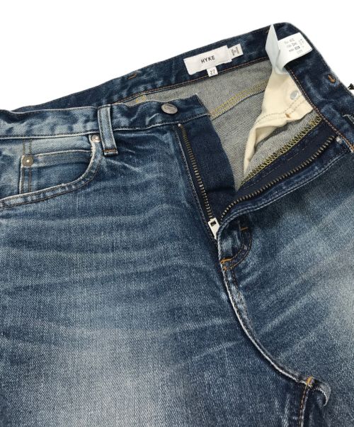 HYKE（ハイク）HYKE (ハイク) TAPERED JEANS 13168 ブルー サイズ:27の古着・服飾アイテム