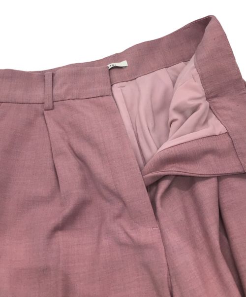 CLANE（クラネ）CLANE (クラネ) SEMI WIDE TUCK PANTS ピンク サイズ:1の古着・服飾アイテム