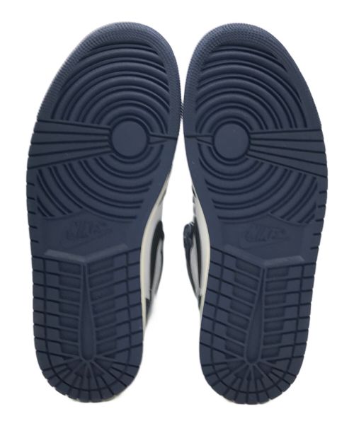 NIKE（ナイキ）NIKE (ナイキ) AIR JORDAN 1 RETRO HIGH OG ホワイト×ネイビー サイズ:US 9.5 未使用品の古着・服飾アイテム