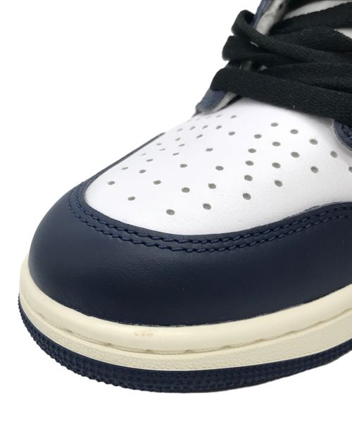 NIKE（ナイキ）NIKE (ナイキ) AIR JORDAN 1 RETRO HIGH OG ホワイト×ネイビー サイズ:US 9.5 未使用品の古着・服飾アイテム