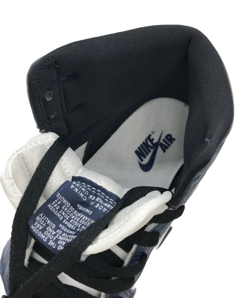 NIKE（ナイキ）NIKE (ナイキ) AIR JORDAN 1 RETRO HIGH OG ホワイト×ネイビー サイズ:US 9.5 未使用品の古着・服飾アイテム