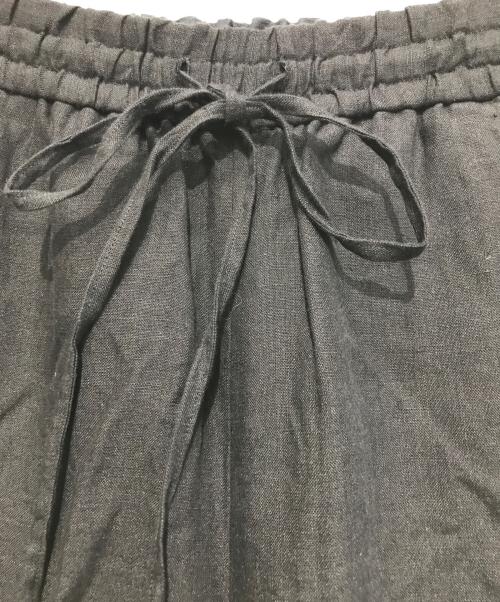 IENA LA BOUCLE（イエナ ラ ブークル）IENA LA BOUCLE (イエナ ラ ブークル) リネンブロードイージーパンツ ブラック サイズ:38の古着・服飾アイテム