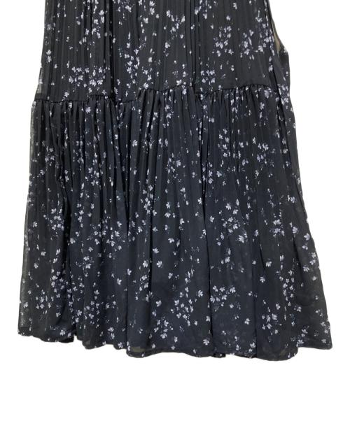 JUSGLITTY（ジャスグリッティー）JUSGLITTY (ジャスグリッティー) リトルフラワープリーツワンピース ネイビー サイズ:SIZE 0の古着・服飾アイテム