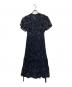 JUSGLITTY（ジャスグリッティー）の古着「リトルフラワープリーツワンピース」｜ネイビー