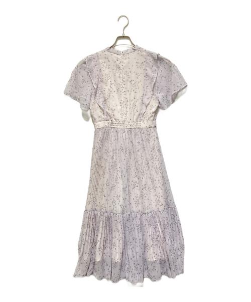 JUSGLITTY（ジャスグリッティー）JUSGLITTY (ジャスグリッティー) リトルフラワープリーツワンピース ラベンダー サイズ:SIZE 0の古着・服飾アイテム