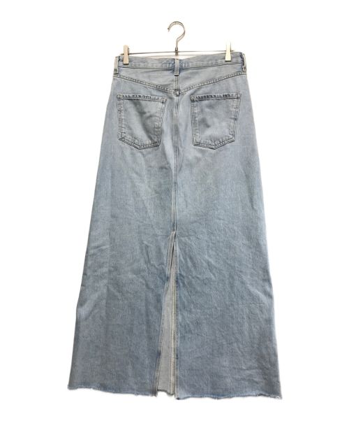 AGOLDE（エーゴールドイー）AGOLDE (エーゴールドイー) カットオフデニムスカート ブルー サイズ:27の古着・服飾アイテム