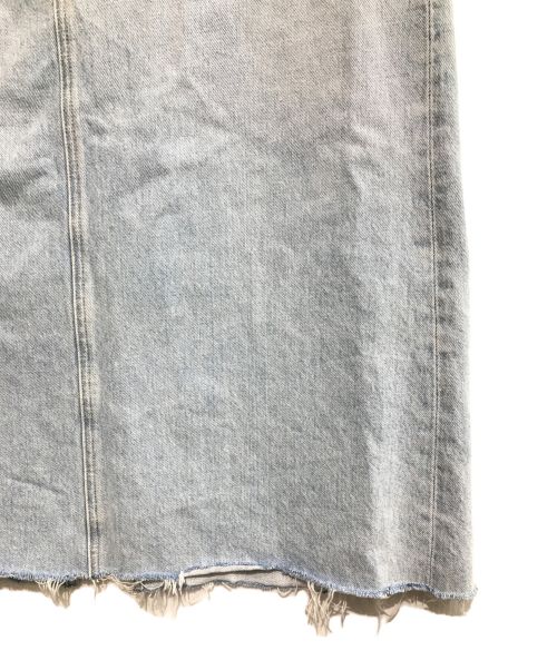 AGOLDE（エーゴールドイー）AGOLDE (エーゴールドイー) カットオフデニムスカート ブルー サイズ:27の古着・服飾アイテム