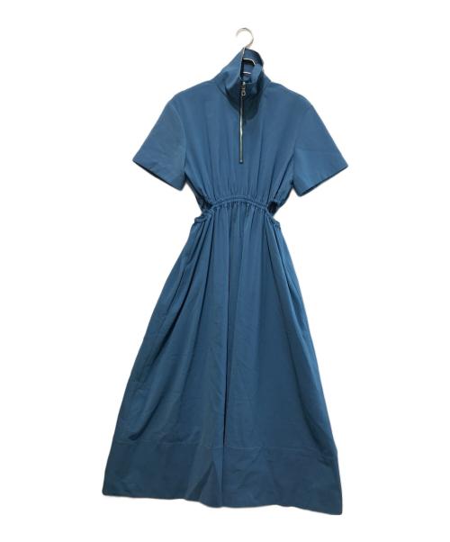 LE CIEL BLEU（ルシェルブルー）LE CIEL BLEU (ルシェルブルー) Cut Out Zip Dress ブルー サイズ:36の古着・服飾アイテム