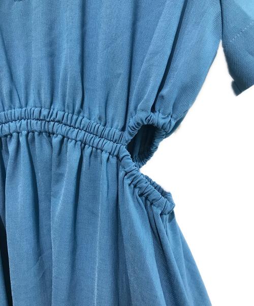 LE CIEL BLEU（ルシェルブルー）LE CIEL BLEU (ルシェルブルー) Cut Out Zip Dress ブルー サイズ:36の古着・服飾アイテム