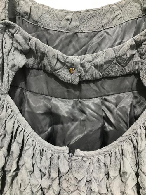 LE CIEL BLEU（ルシェルブルー）LE CIEL BLEU (ルシェルブルー) Shrinked Jacquard Cami Dress ミント サイズ:38の古着・服飾アイテム