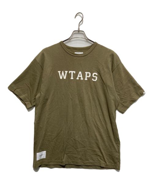 WTAPS（ダブルタップス）WTAPS (ダブルタップス) COLLEGE SS TEE OLIVE DRAB Tシャツ カーキ サイズ:3の古着・服飾アイテム
