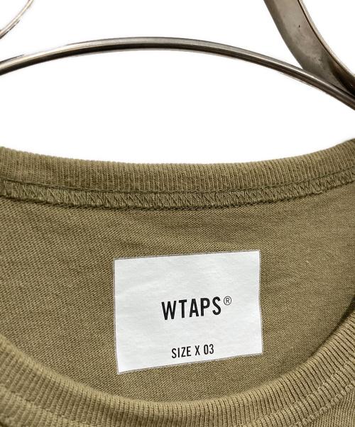 WTAPS（ダブルタップス）WTAPS (ダブルタップス) COLLEGE SS TEE OLIVE DRAB Tシャツ カーキ サイズ:3の古着・服飾アイテム