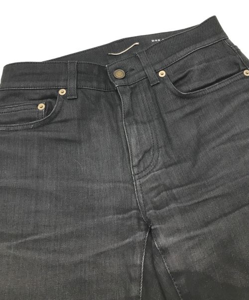 Saint Laurent Paris（サンローランパリ）Saint Laurent Paris (サンローランパリ) スタッズデニムパンツ ブラック サイズ:26の古着・服飾アイテム