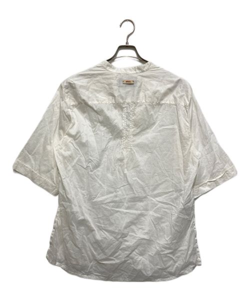 GUCCI（グッチ）GUCCI (グッチ) コットンチュニックヘンリーネック半袖シャツ ホワイト サイズ:46の古着・服飾アイテム