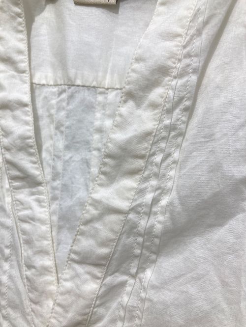 GUCCI（グッチ）GUCCI (グッチ) コットンチュニックヘンリーネック半袖シャツ ホワイト サイズ:46の古着・服飾アイテム