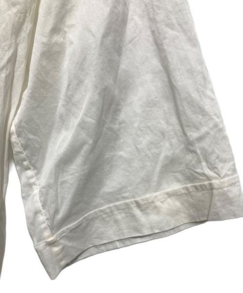 GUCCI（グッチ）GUCCI (グッチ) コットンチュニックヘンリーネック半袖シャツ ホワイト サイズ:46の古着・服飾アイテム