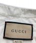 中古・古着 GUCCI (グッチ) コットンチュニックヘンリーネック半袖シャツ ホワイト サイズ:46：15000円
