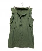 KENZOケンゾー）の古着「HIGH-WAISTED UTILITY SKIRT」｜カーキ