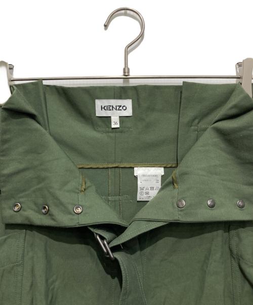 KENZO（ケンゾー）KENZO (ケンゾー) HIGH-WAISTED UTILITY SKIRT カーキ サイズ:36の古着・服飾アイテム