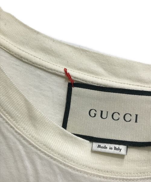 GUCCI（グッチ）GUCCI (グッチ) タイガープリントTシャツ アイボリー サイズ:Sの古着・服飾アイテム