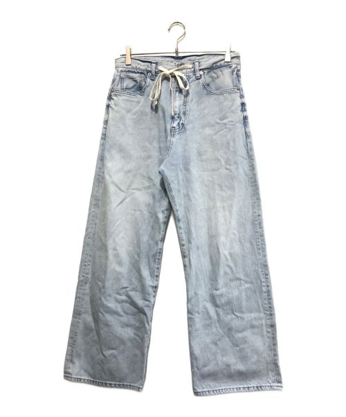 Whim Gazette（ウィムガゼット）Whim Gazette (ウィムガゼット) 24SS ドロストデニムパンツ ブルー サイズ:36の古着・服飾アイテム