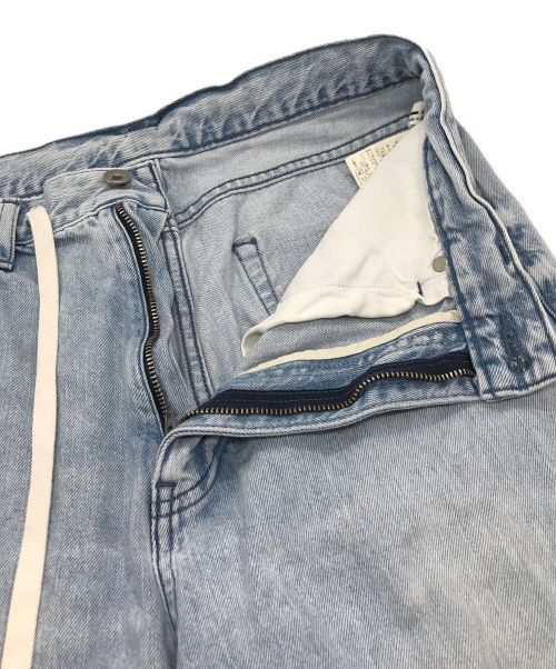 Whim Gazette（ウィムガゼット）Whim Gazette (ウィムガゼット) 24SS ドロストデニムパンツ ブルー サイズ:36の古着・服飾アイテム