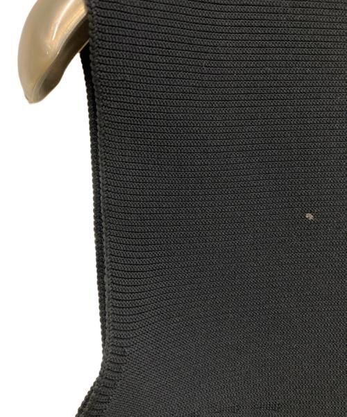 anuans（アニュアンス）anuans (アニュアンス) ホールガーメントペプラムノースリーブニット ブラック サイズ:SIZE Sの古着・服飾アイテム