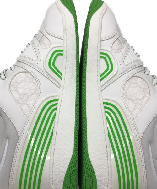 GUCCI（グッチ）GUCCI (グッチ) バスケットスニーカー ホワイト サイズ:8の古着・服飾アイテム