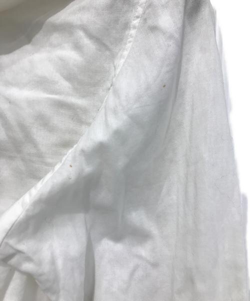 yohji yamamoto+noir（ヨウジヤマモトプリュスノアール）yohji yamamoto+Noir (ヨウジヤマモトプリュスノアール) 変形シャツ ホワイト サイズ:1の古着・服飾アイテム