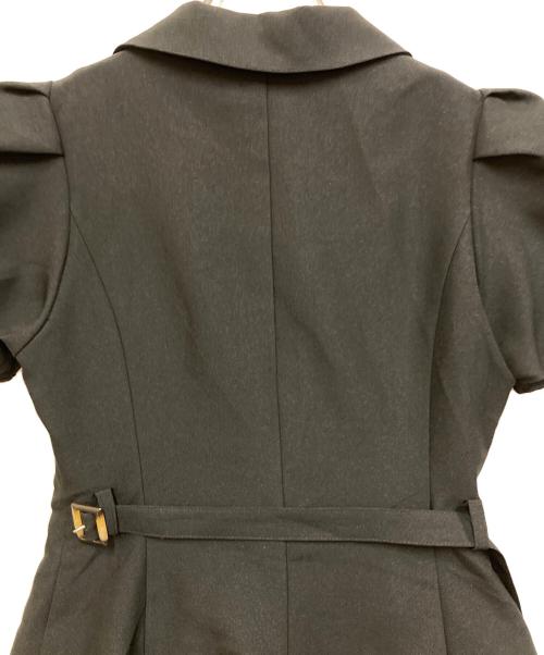 LIP SERVICE（リップサービス）LIP SERVICE (リップサービス) ジャケットレイヤードプリーツワンピース ブラック サイズ:Sの古着・服飾アイテム