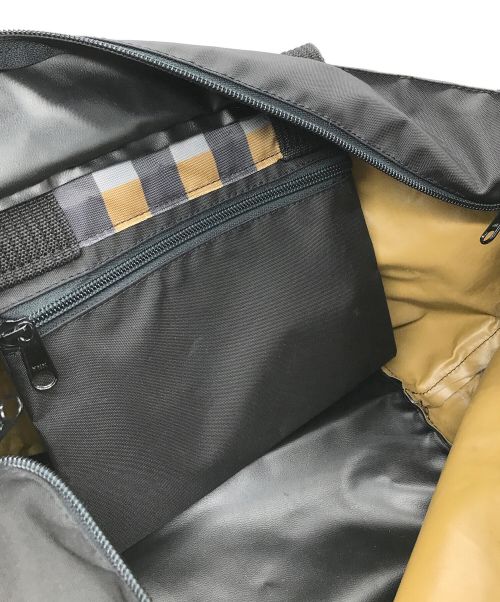 Herve Chapelier（エルベシャプリエ）Herve Chapelier (エルベシャプリエ) チェック舟形トートバッグ スカイブルー×ネイビー×ベージュ サイズ:ーの古着・服飾アイテム