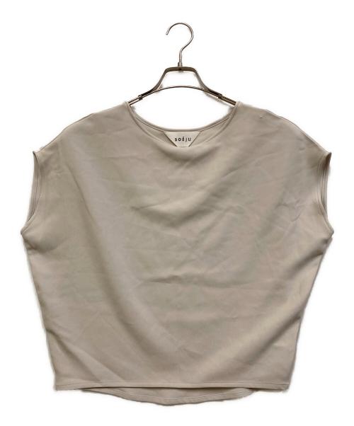 SOEJU（ソージュ）SOEJU (ソージュ) ノースリーブブラウス ライトグレー サイズ:SIZE Sの古着・服飾アイテム