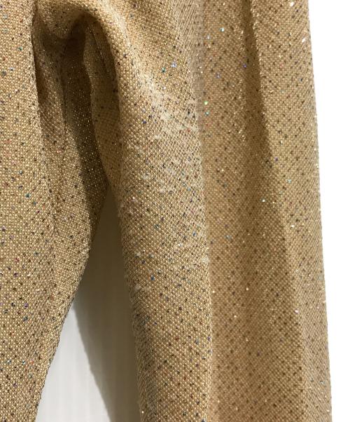 MSGM（エムエスジーエム）MSGM (エムエスジーエム) ラメカットソー ベージュ サイズ:40の古着・服飾アイテム